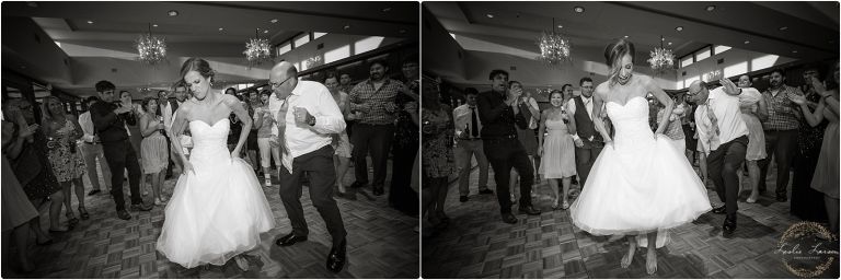 Oak Ridge Country Club dancing bride