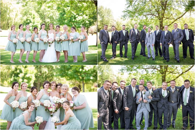Oak Ridge Country Club wedding bridal party